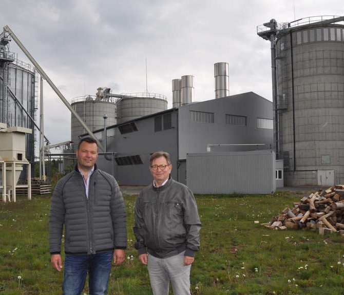 Jochen Sautter und Dr. Jens Mähler im Prinz-Eugen-Energiepark © Elmar Schulten