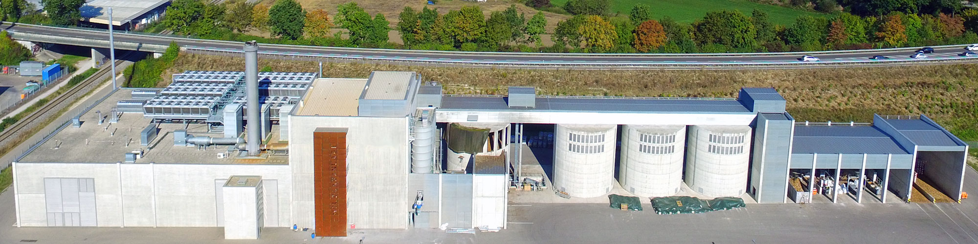 Luftbild Holzgasheizkraftwerk in Senden von Blue Energy Europe
